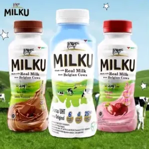 Milku coklat, strawbery & plain 12 x 200ml