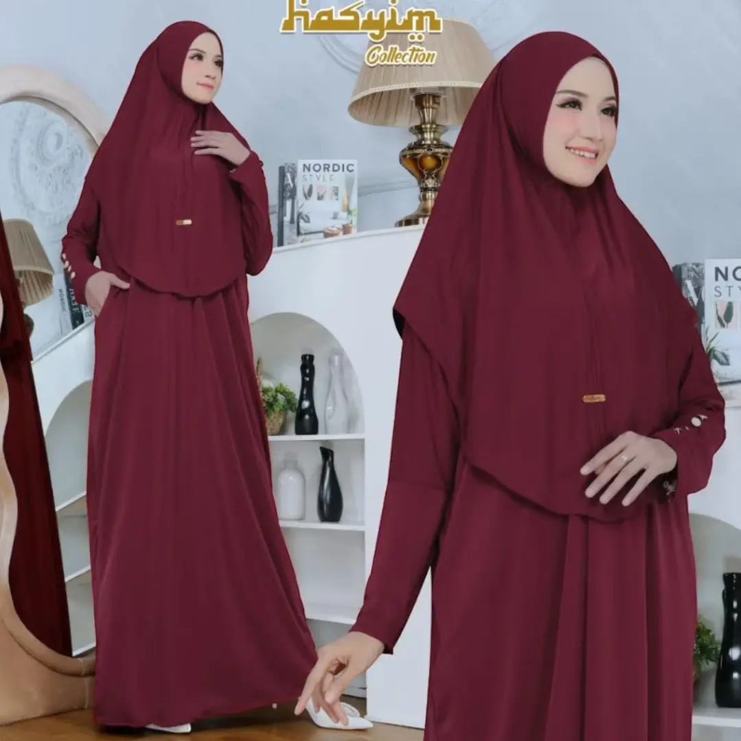 Gamis Set Syar'i Keyra Abaya Material Jersy!!