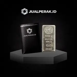 Nadir 999,9% Perak Batangan 1000 G Gram / Nadir 999,9% Silver Bar 1 Kg Kilogram