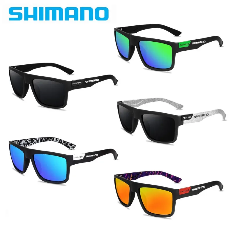 Shimano Kính râm phân cực chống chói cho nam và nữ Lái xe câu cá Đi xe đạp UV400 Goggles 0