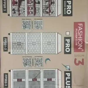 Fashion Pro 501 Susun 2 / 3 - Lemari Pakaian Baju Plastik - Kabinet Baju Awet Tahan Lama Berkualitas