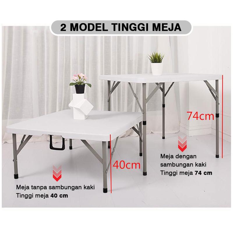 Meja Lipat Serbaguna Meja Makan, Kerja, Jualan, dan Outdoor Meja Event Meja Lipat Putih Meja Jualan 038-1