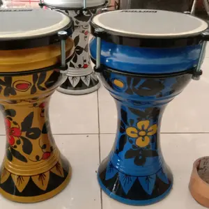 Darbuka Anak-Anak Model Terbaru 6inc atau Dumbuk Marawis - Bahan Steel Nan Master Berkualitas - Kayu