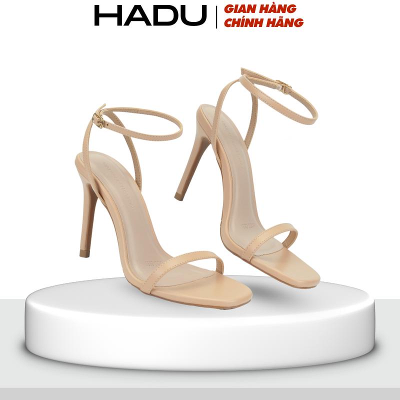 Chân có bề ngang lên 1 size - Giày Sandal Cao Gót 10P HADU G931 Quai Ngang Dây Mảnh Form Dáng Cực Đẹp BH 12 Tháng Nữ DéP Shoes Quai Mảnh giày cao 10 phân nhọn