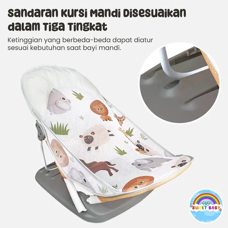 Tempat Mandi Bayi Berjaring Baby Bather Chair With Deluxe 7