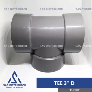 Tee 3" inch D Orbit | Tee 3" PVC | Leter T 3" inch | Tee Paralon 3" D / T 3 in / Tee Pipa 3" PVC