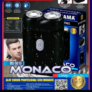 (COD) Promo Alat cukur Portable Monaco by MITSUYAMA, Lebih mengigit saat mencukur kumis dan jenggot