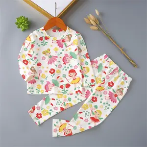 Setelan Anak Perempuan Nouva Nouve Motif Lucu (KODE N = PENDEK, KODE NV= PANJANG)