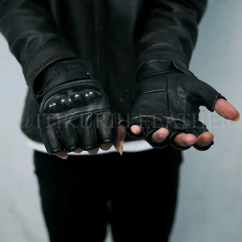LA Sarung tangan Batok Model U Saruntangan Raccing Kulit Asli 3