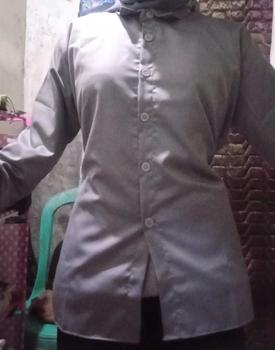 Product Review of KR - Kemeja Basic Belt Simple Sepuluh Model Kemeja Wanita Remaja Dewasa Formal Kerja Kuliah Kerah Casual Atasan Wanita Ootd Fashion Korean Style Terbaru Murah Baju Kancing Katun Muslim Panjang Toyobo from m**0 0