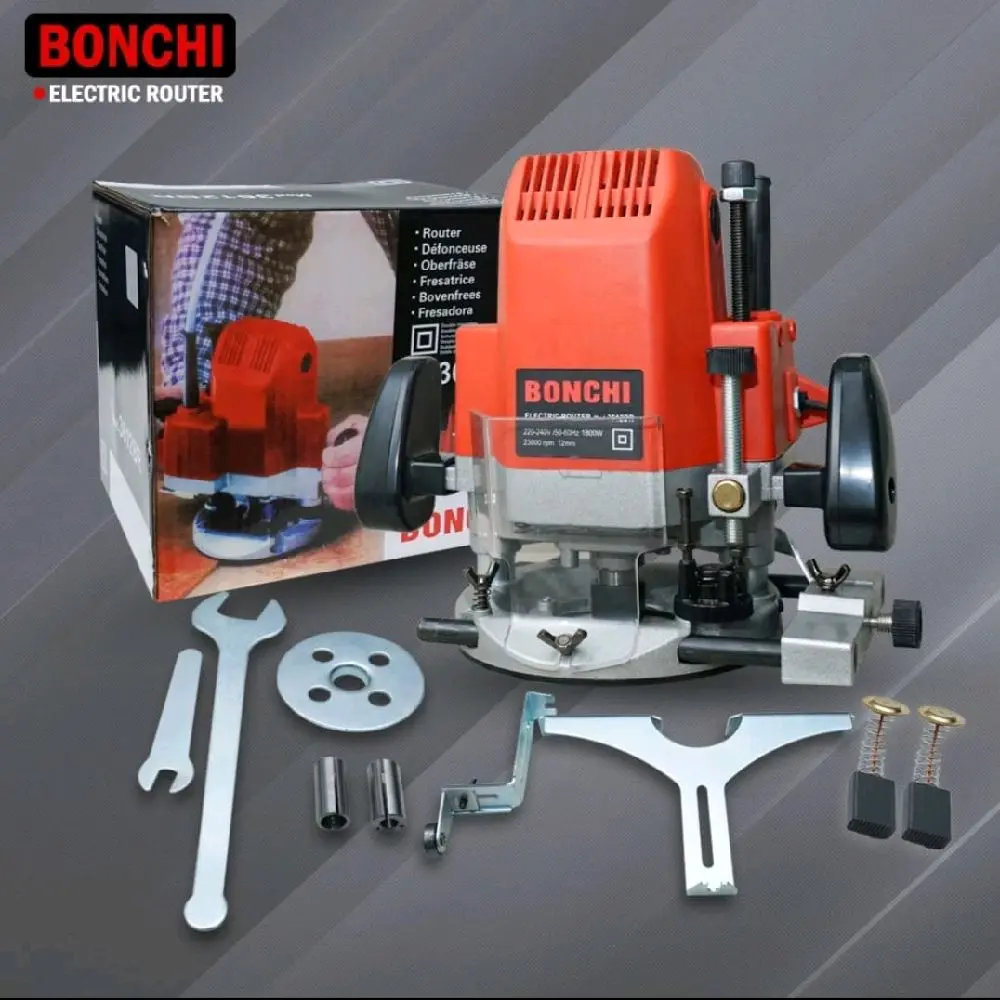 MESINBPROFIL BESAR/MESIN ROUTER PROFIL KAYU TRIMMER BONCHI 12MM