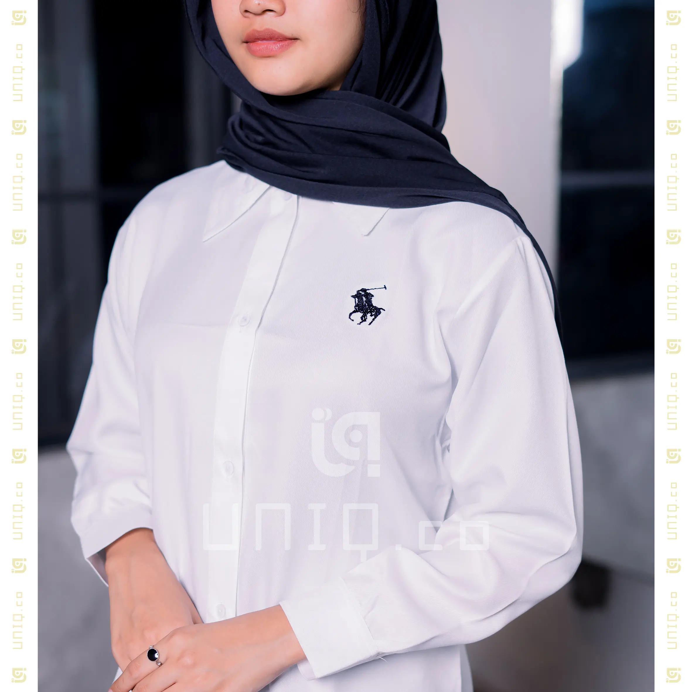 UNIQ.CO | Kemeja Wanita Shakila Bordir Premium Outwears | Kemeja Atasan Wanita Casual Lengan Panjang