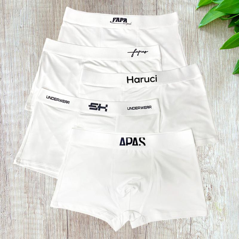 Quần sịp đùi Full Trắng CẠP TO mix nhiều mã quần sì mềm mịn thoáng mát co giãn 4 chiều hoạt tiết sang trọng nam tính Menswear Quần Lót Quần Boxer Thun