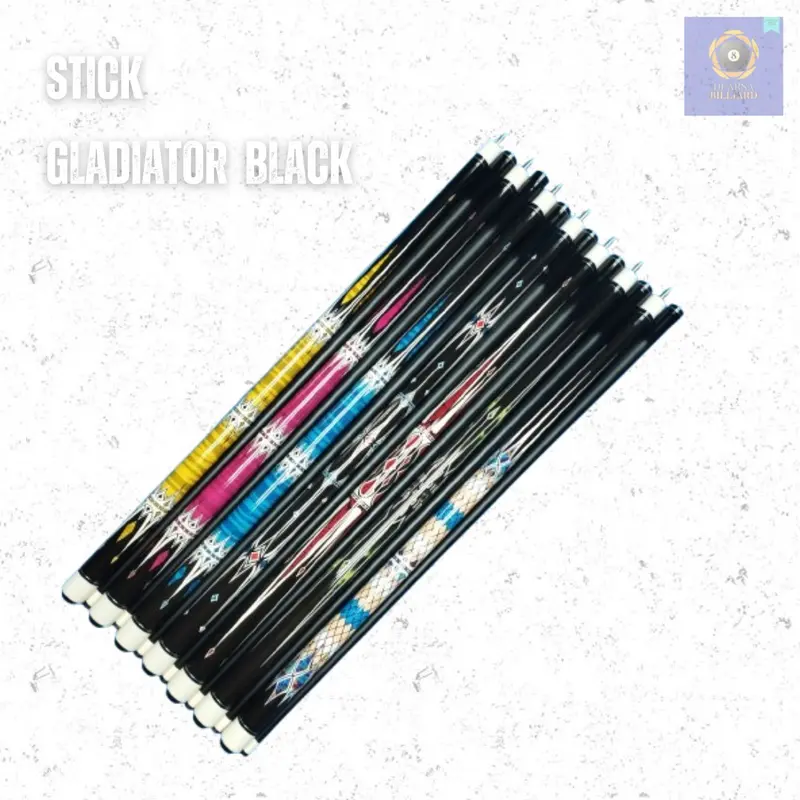 Stick Billiard Gladiator Black - Wood Cue - Gladiator Black Cue 0