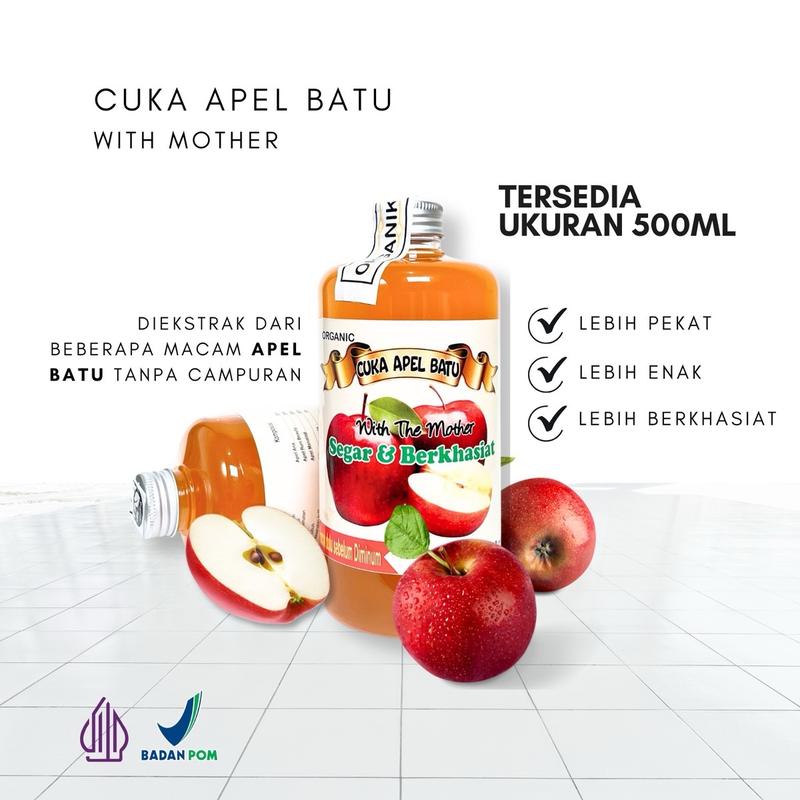Cuka Apel Batu 500ml Bpom 2