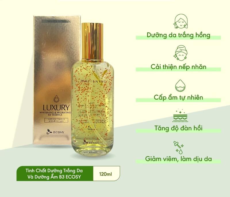 Tinh Chất Dưỡng Trắng Da Và Dưỡng Ẩm B3 ECOSY Luxury Whitening & Hydrating B3 Essence 120ML