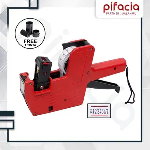 PIFACIA Alat Label Harga Expired Date Label Rol Snack Kerupuk Price Label 8 digit MX 5500