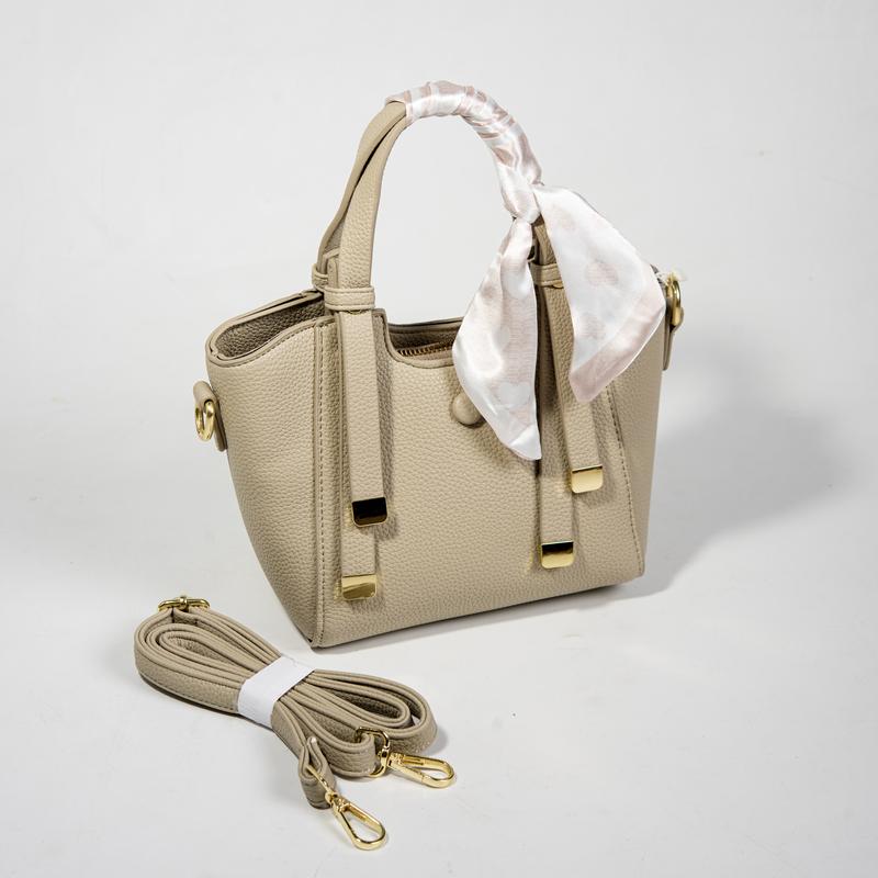 [LIVE - 8882] Túi Xách Nữ Da Mềm Thời Trang Quảng Châu Cao Cấp Chi Tiết Mạ Vàng Tặng Kèm Khăn Lụa bag 5