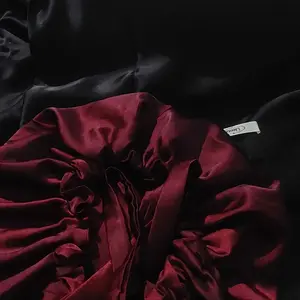 Hair Bonnet With Ribbon Premium Satin Silk (Size L) - Pelindung Rambut Saat Tidur