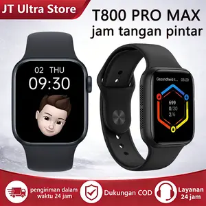 Smartwatch T800PROMAX | Layar Besar, Desain Sporty, Konektivitas Bluetooth, Pemantauan Kesehatan | Dirancang untuk Pelajar & Profesional | Hadiah Ideal untuk Anak-anak | Kado Sempurna untuk Pasangan Anda