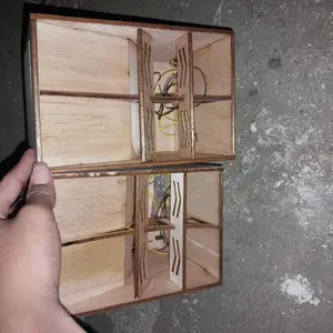 Box F1 Ukuran 3 Inch Single Cutting Mesin CNC Laser Bahan Ketebalan 4mm