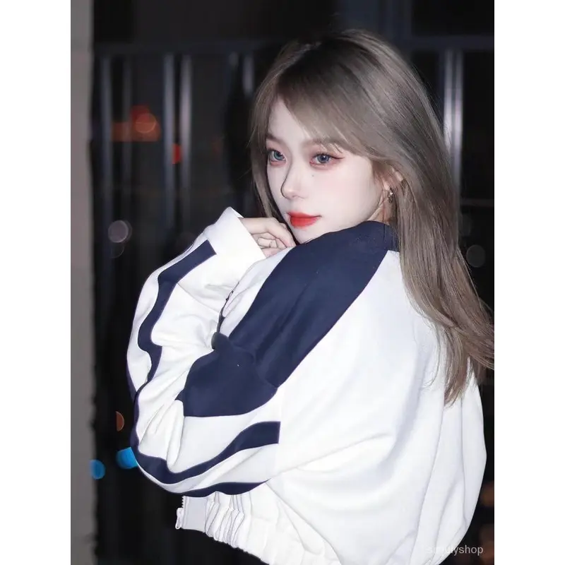 JAKET CROPE WANITA | ANSWER ME CROOPE JACKET VARSITY KOREAN 2