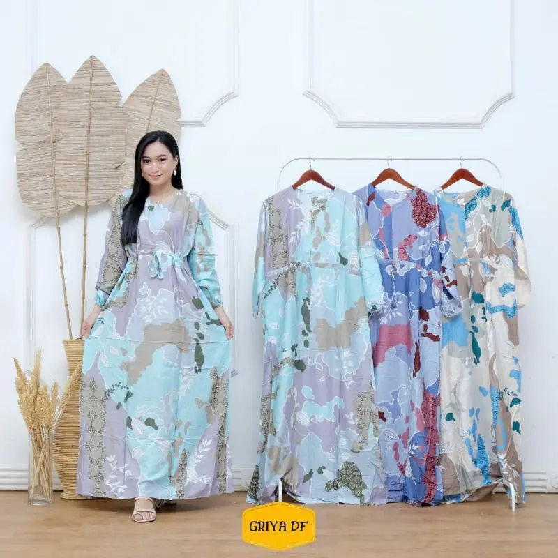 Gamis Rayon Viscose 2025 | gamis lebaran 2025 Nyaman Bumil Cantik Lembut 0