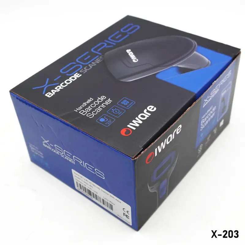 Barcode Scanner Usb Bluetooth Wireless 1D / 2D Auto Scan Iware X-Series 6
