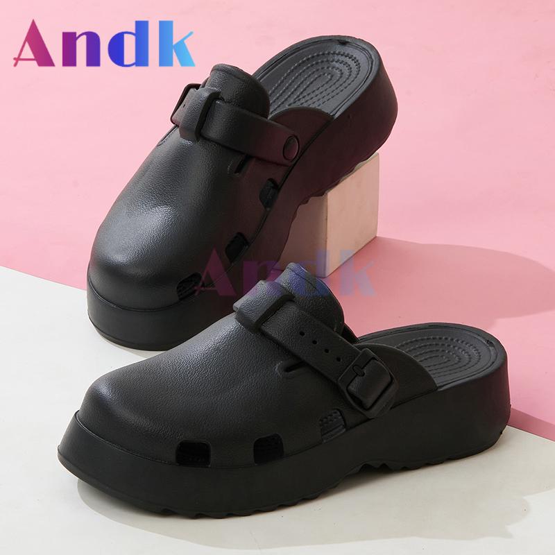 Product Introduction of Andk 2025 Sandal Wanita Wedges Korea Sandal Slop Premium Platform Sandal Wanita Sepatu ibadah Muller Clogs Cewek Sendal 31