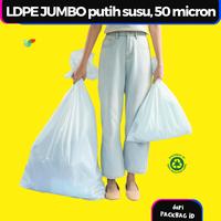 Gambar Packbag ID Plastik Jumbo LDPE Recycle Putih Susu 50 Micron Tebal Kuat 500gr - Ideal untuk Kargo, Laundry Bags & Sampah - 40x60cm dari PACKBAGID Kota Tangerang 1 Tokopedia