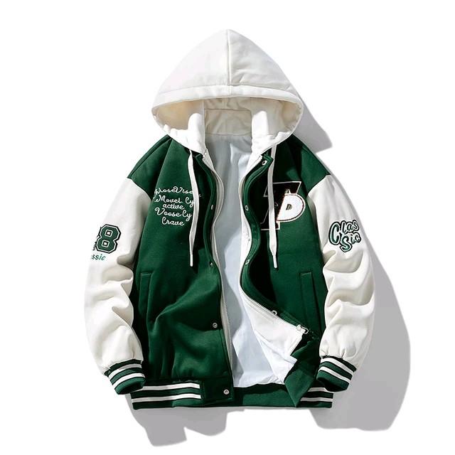 Jaket Varsity Kupluk Anak Baseball Laki Laki Perempuan Motif Sablon INISIAL TD LOGO Bisa Custom Umur 1-16 Tahun TK SD SMP Size 2 4 6 8 10 12 14 16 18 Jacket Sweater Unisex Cewek Cowok Model Kekinian Terbaru Bahan Fleece Premium Tebal Nyaman Dipakai 0