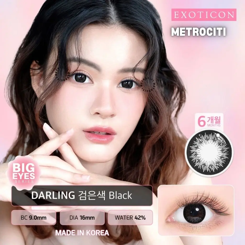 METROCITI Softlens BIG EYES X2 DARLING 16MM Softlens Grey Minus , Softlens Hitam Minus , Softlens Gede , Softlens Minus , Softlens Normal / MC