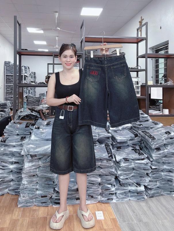 quần Ngố lửng thêu hoa  VIP 3, quần jeans nữ Pants jean