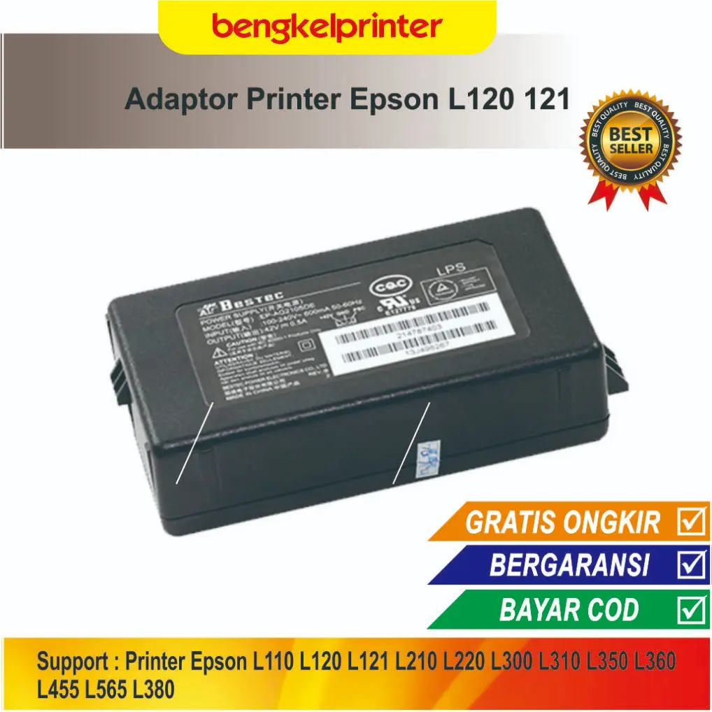 Adaptor Power Supply Printer Epson L121 L120 L110 L210 L220 L300 L310 L350 L360