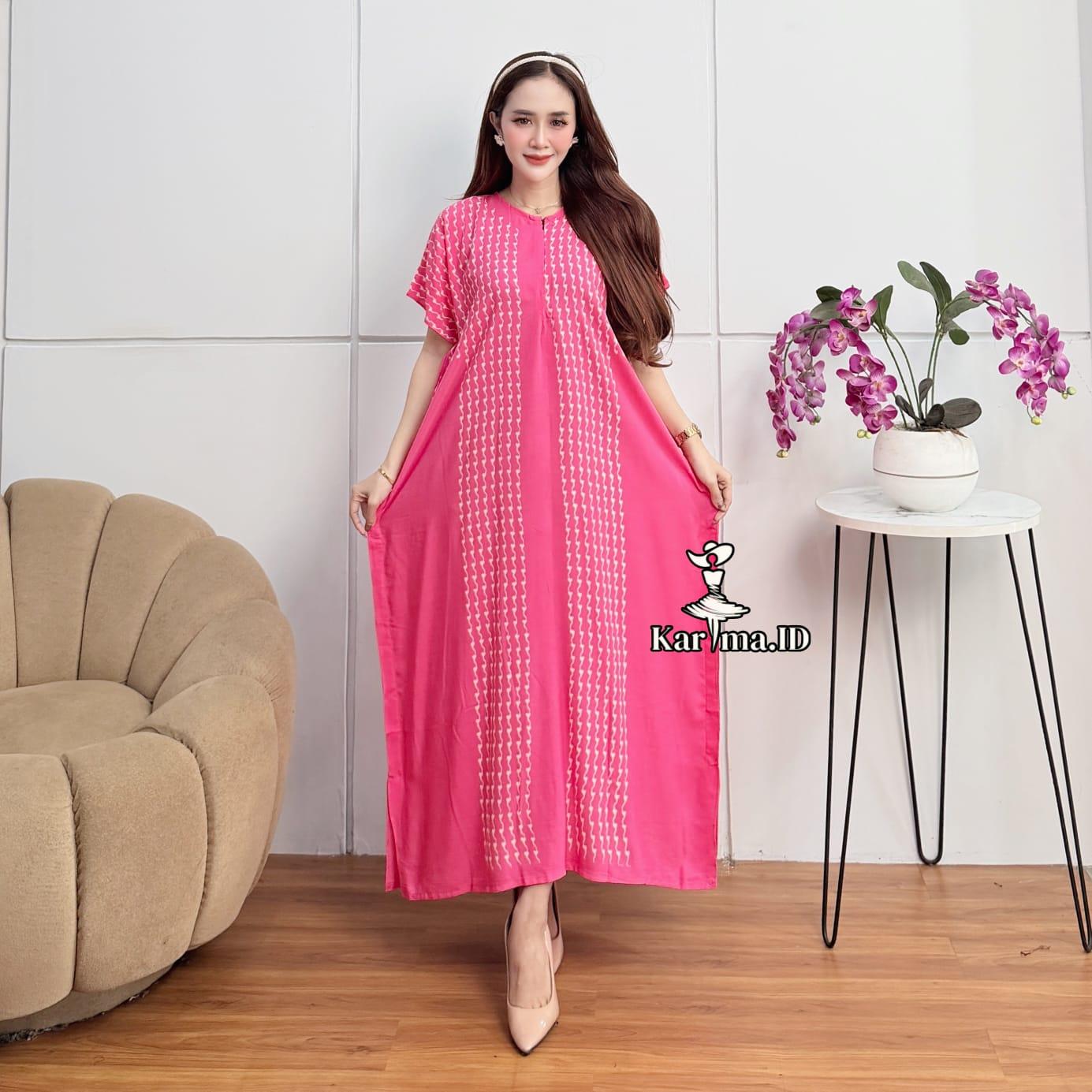 Daster Lowo Jumbo Rayon Premium Terbaru Busui Bumil Resleting Depan Motif Lentera