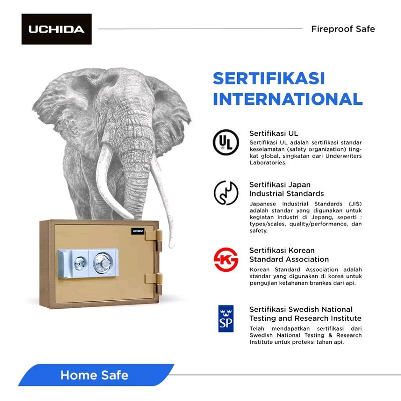 BRANGKAS MERK UCHIDA BARU  TAHAN API  ORIGINAL 4