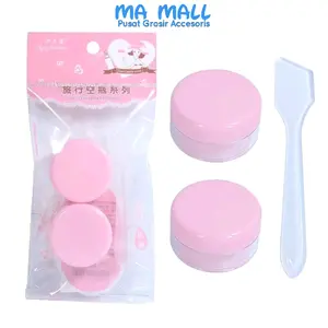 Tempat Cream 2 PCS Bonus Spatula A73 Pot Jar Cream
