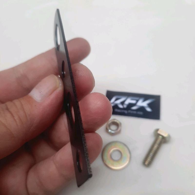 Breket Bracket Dudukan Huger Hugger Airblade Knalpot Beat Deluxe FI eSP Scoopy Bracket Hugger Motorcycle Beat Scoopy Genio Bahan Plat Tebal Free Baut dan Mur 3