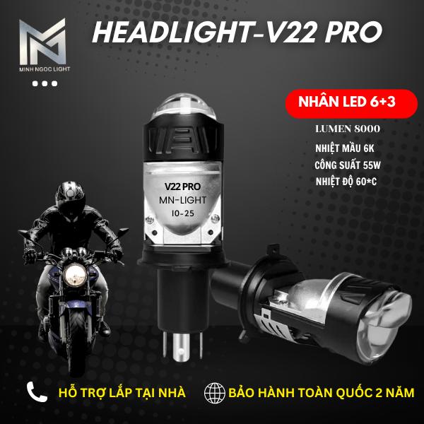 ĐÈN PHA V22-PRO 55W CHIP OSAM 6+3 - LẮP ĐẶT GỌI SHOP HƯỚNG DẪN -SỬ DỤNG ĐIỆN BÌNH