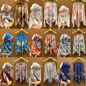 HIJAB SEGI EMPAT MOTIF / KERUDUNG SEGI EMPAT MOTIF VOAL PREMIUM paket jilbab