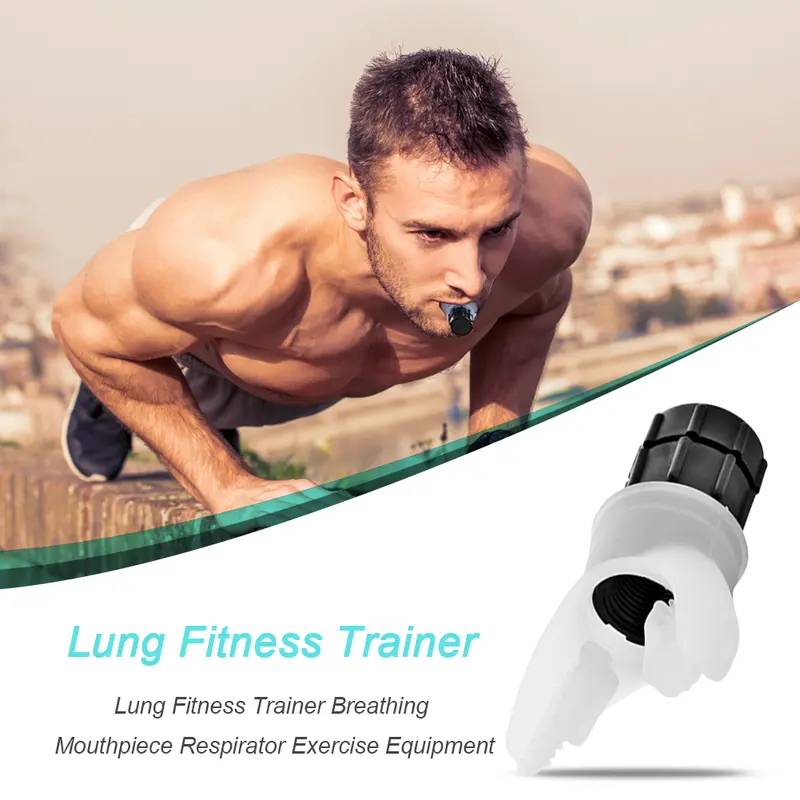 Lung Respirator Fitness Trainer Silikon Breathing Trainer Exercise Alat Latihan Respirator Peralatan 1