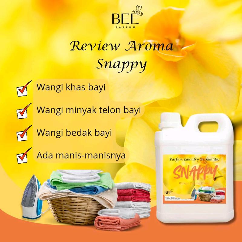 BEE Parfum Laundry Aroma Sakura Akasia Snappy Ocean Fresh 1 Liter Terlaris Wangi Tahan Lama | Pengharum Pewangi Pakaian Laundry 1