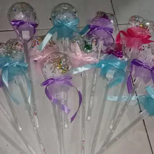 COD Mainan Anak Tongkat Peri Light Stick Lampu Led Warna Warni Motif Love Bintang TW M319