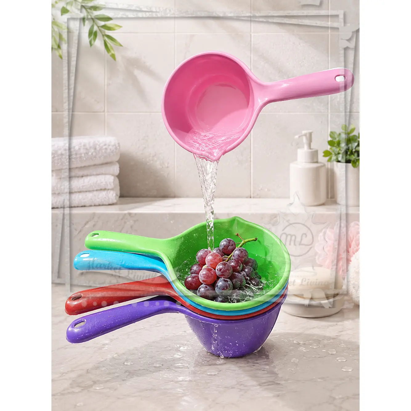 12pcs - Gayung Mini Gayung Mandi Estetik  Gayung mandi Bayi Gayung Serbaguna Harga Lusinan | ML
