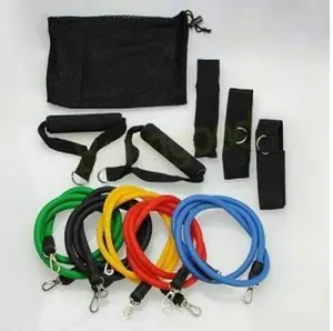 FITNES 5 TALI WARNA Resistance Band Set 11 PCS / Set Tali Fitnes Stretching Rope Gym Yoga