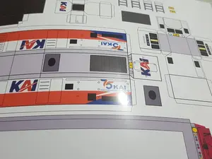 Stiker Pola Papercraft Kereta Api Indonesia CC201