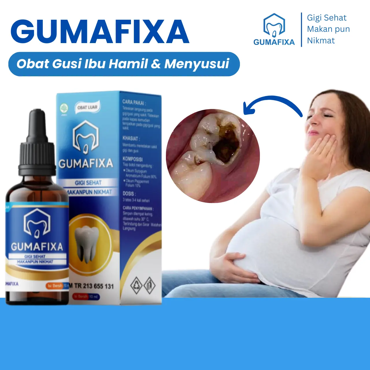 Gumafixa - Perawatan Gigi Berlubang dan Gusi Bengkak Ibu Hamil & Menyusui