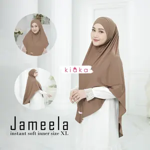 Kiaka - Jameela Khimar XL Bergo Melayu Soft Inner Plus Tali Antem Jersey