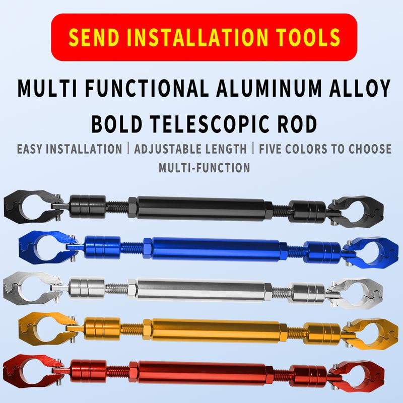 Product Introduction of Thickened and thickened motorcycle balance bar universal reinforcement 22-25mm modified aluminum alloy adjustable mobile navigation crossbar reinforced balance handle crossbar motorcycle crossbar balance beam 0