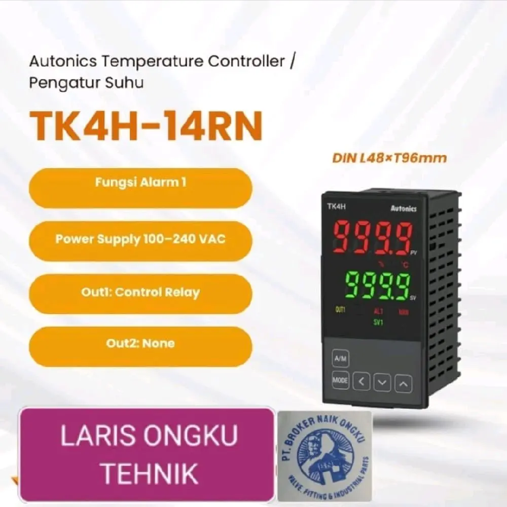 Autonics TK4H-14RN Temperature Controller / Pengatur Suhu